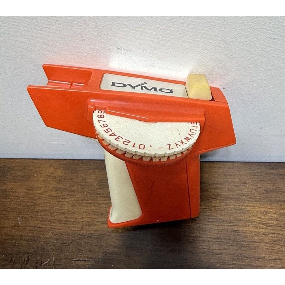 Dymo 1780 Label Maker Vintage Orange Tape Not Included 3/8 1/4